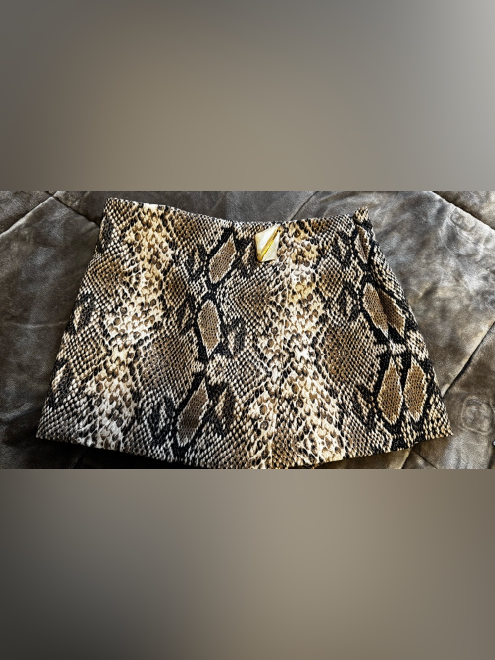 Zara Snake print mini short